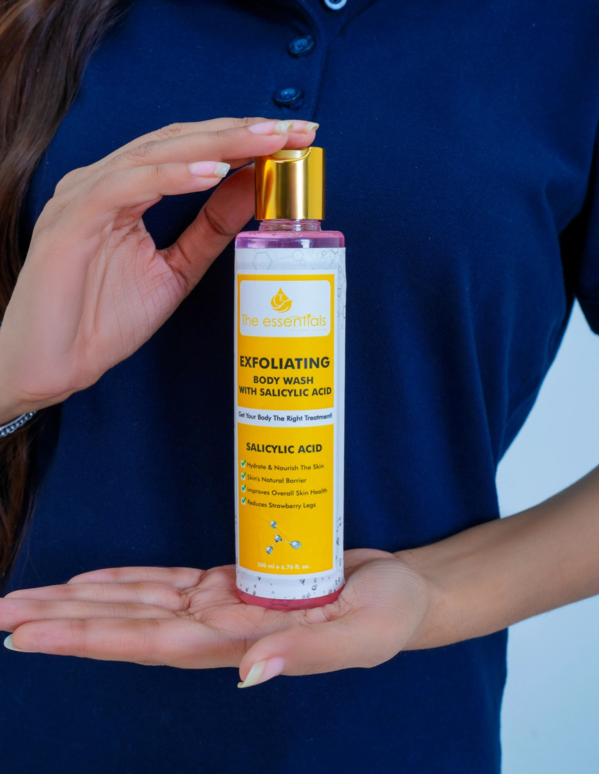 Purifying exfoliating body wash with salicyic acid