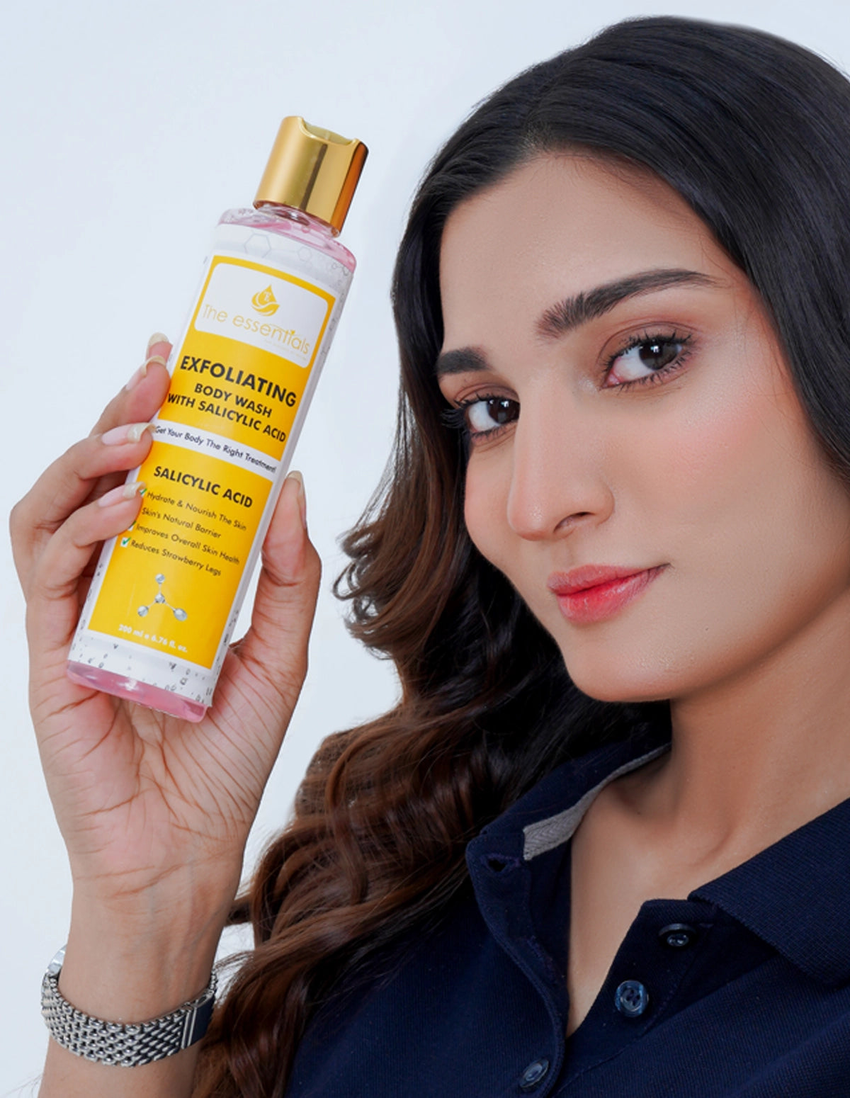 Purifying exfoliating body wash with salicyic acid